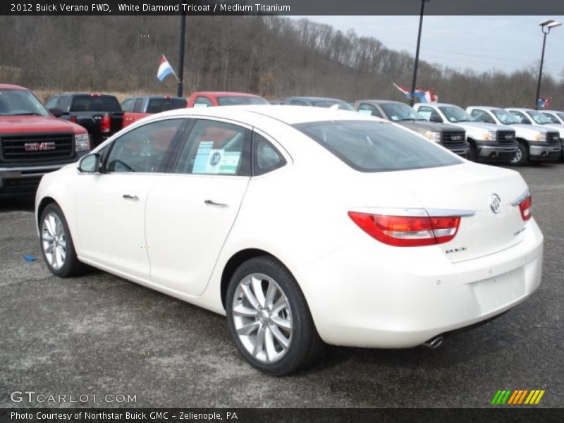 White Diamond Tricoat / Medium Titanium 2012 Buick Verano FWD