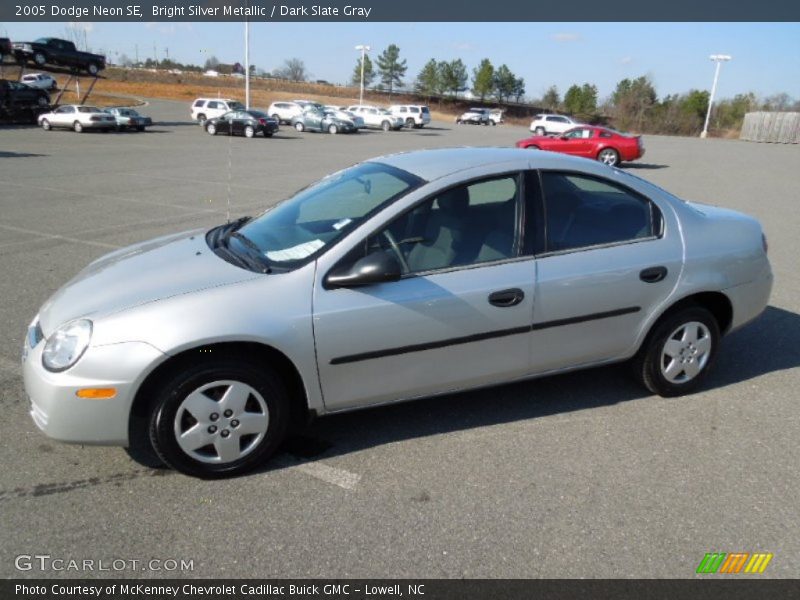 Bright Silver Metallic / Dark Slate Gray 2005 Dodge Neon SE