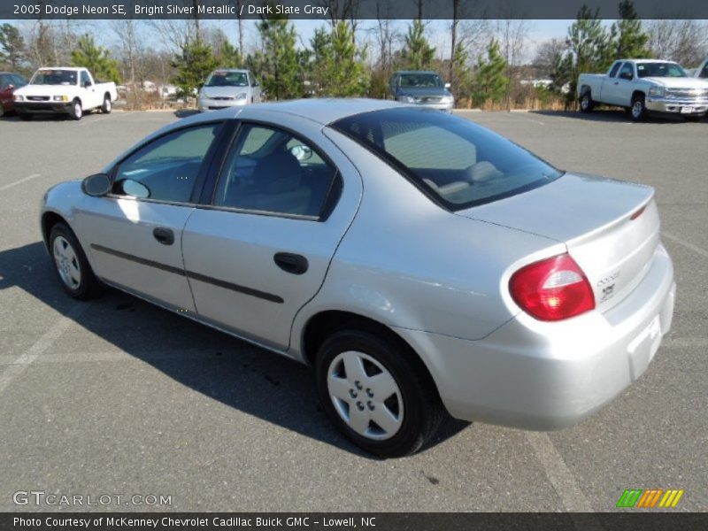 Bright Silver Metallic / Dark Slate Gray 2005 Dodge Neon SE
