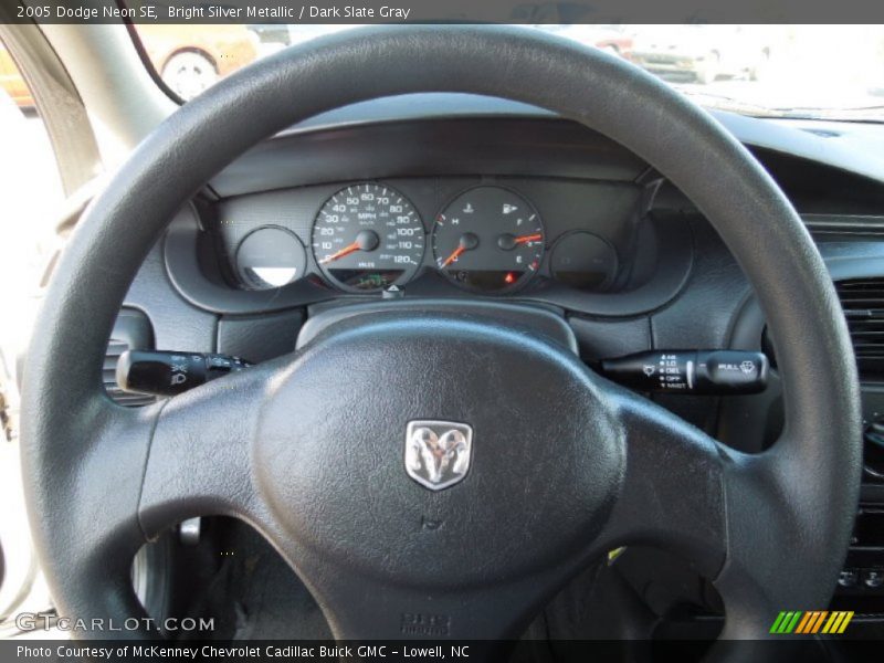 Bright Silver Metallic / Dark Slate Gray 2005 Dodge Neon SE
