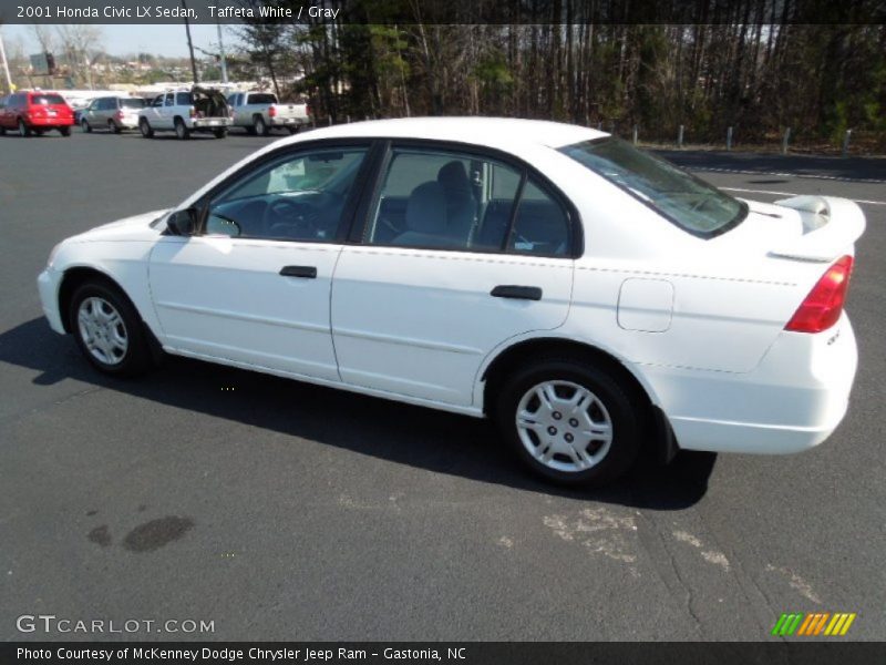 Taffeta White / Gray 2001 Honda Civic LX Sedan