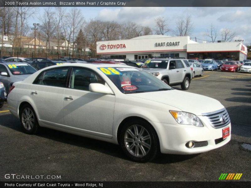 Blizzard White Pearl / Graphite Gray 2008 Toyota Avalon Limited