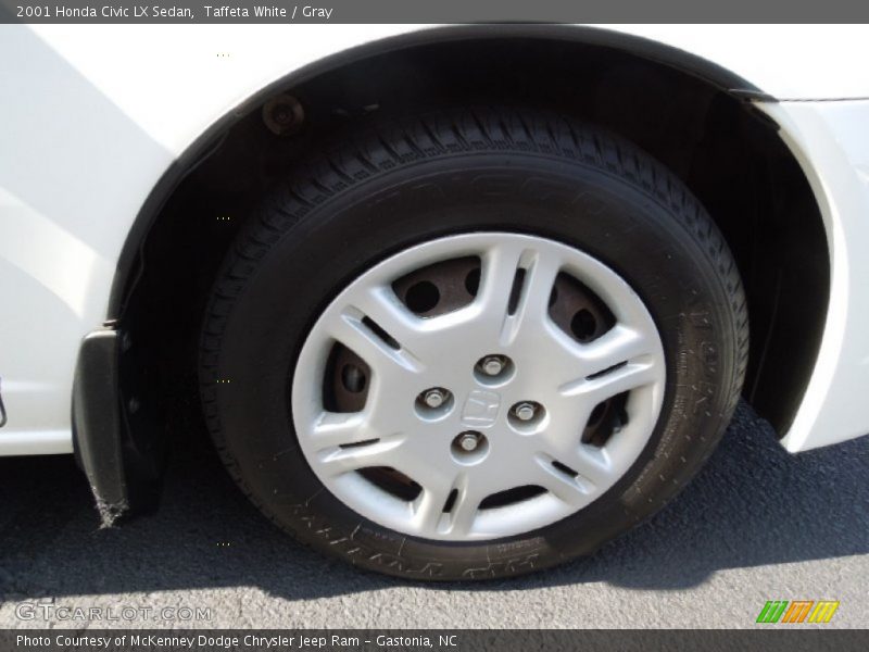 Taffeta White / Gray 2001 Honda Civic LX Sedan