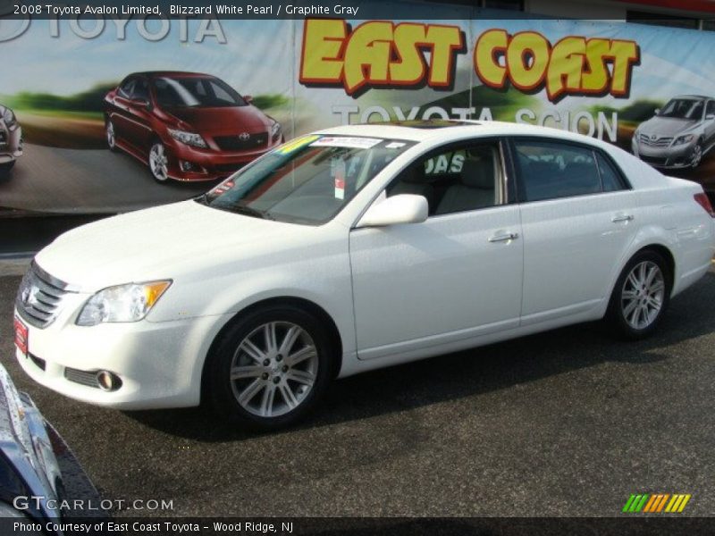 Blizzard White Pearl / Graphite Gray 2008 Toyota Avalon Limited