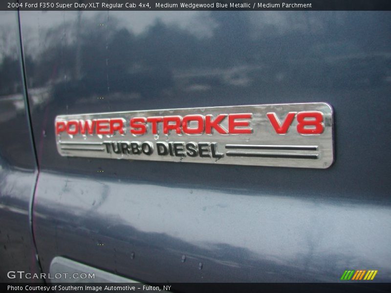 Medium Wedgewood Blue Metallic / Medium Parchment 2004 Ford F350 Super Duty XLT Regular Cab 4x4