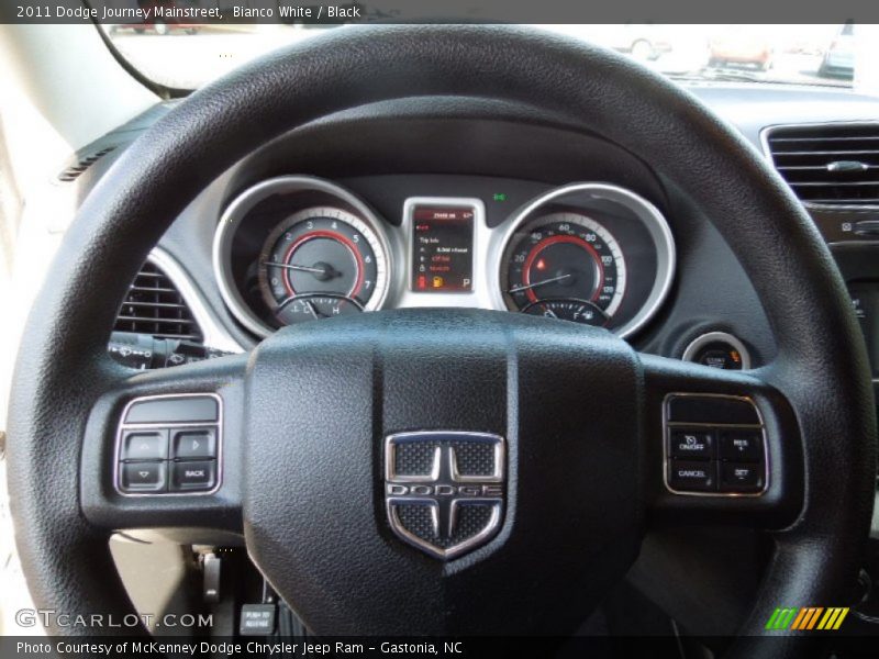Bianco White / Black 2011 Dodge Journey Mainstreet
