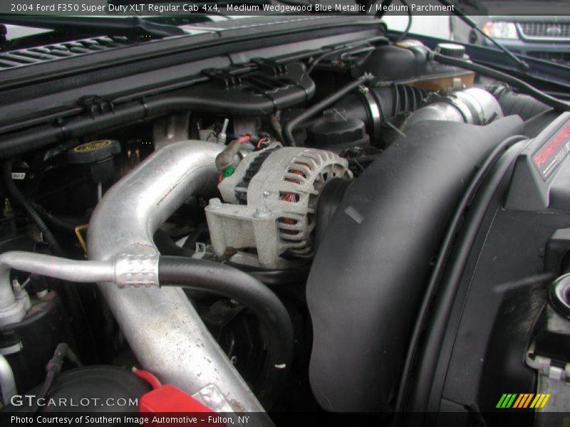 Medium Wedgewood Blue Metallic / Medium Parchment 2004 Ford F350 Super Duty XLT Regular Cab 4x4