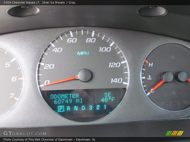 Silver Ice Metallic / Gray 2009 Chevrolet Impala LT