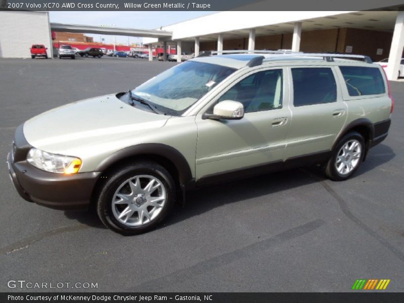Willow Green Metallic / Taupe 2007 Volvo XC70 AWD Cross Country