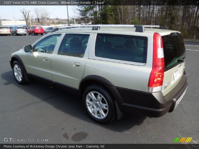Willow Green Metallic / Taupe 2007 Volvo XC70 AWD Cross Country