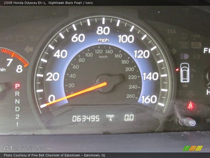 Nighthawk Black Pearl / Ivory 2008 Honda Odyssey EX-L