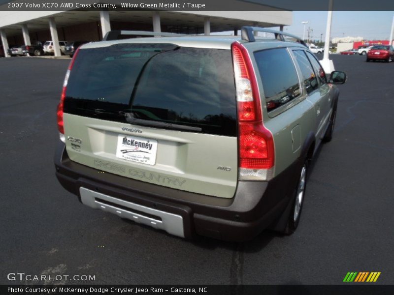 Willow Green Metallic / Taupe 2007 Volvo XC70 AWD Cross Country