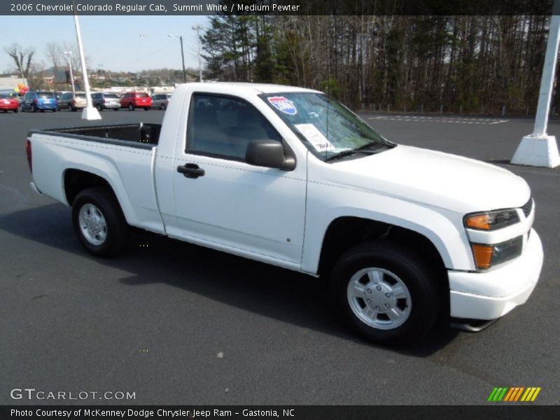 Summit White / Medium Pewter 2006 Chevrolet Colorado Regular Cab