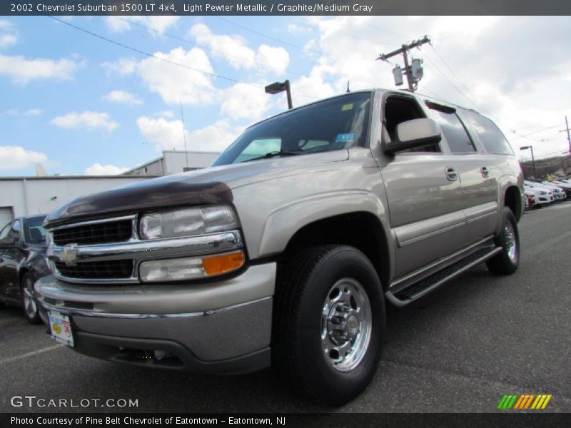 Light Pewter Metallic / Graphite/Medium Gray 2002 Chevrolet Suburban 1500 LT 4x4