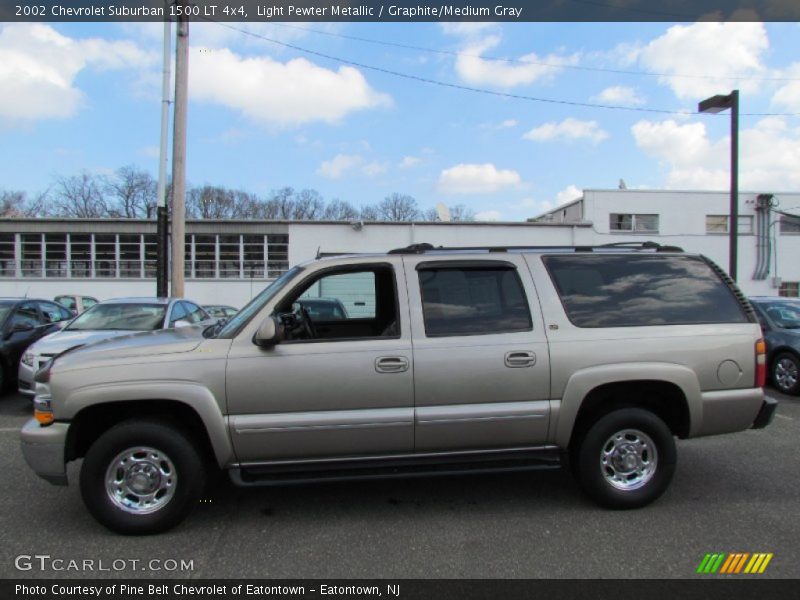 Light Pewter Metallic / Graphite/Medium Gray 2002 Chevrolet Suburban 1500 LT 4x4