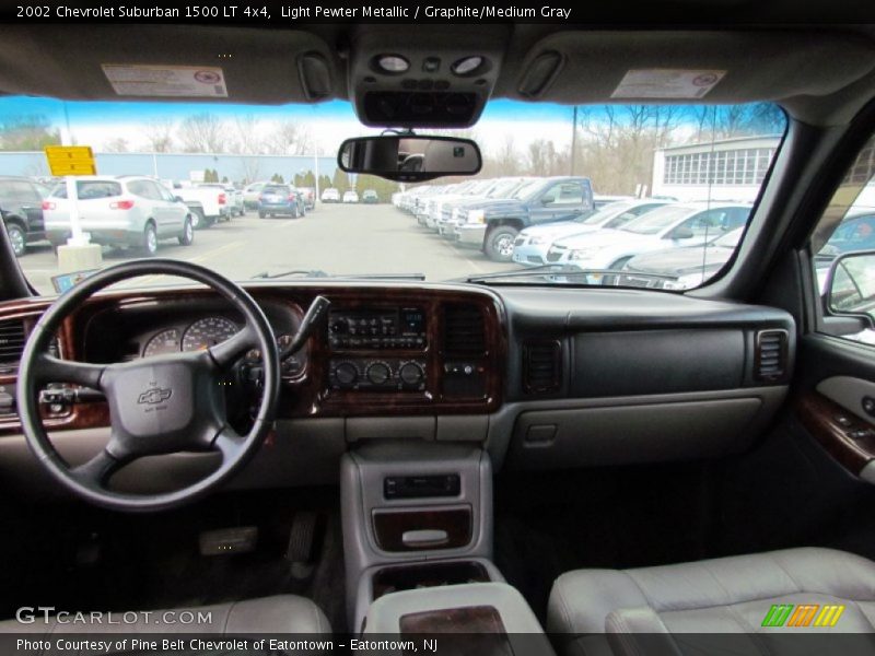 Light Pewter Metallic / Graphite/Medium Gray 2002 Chevrolet Suburban 1500 LT 4x4