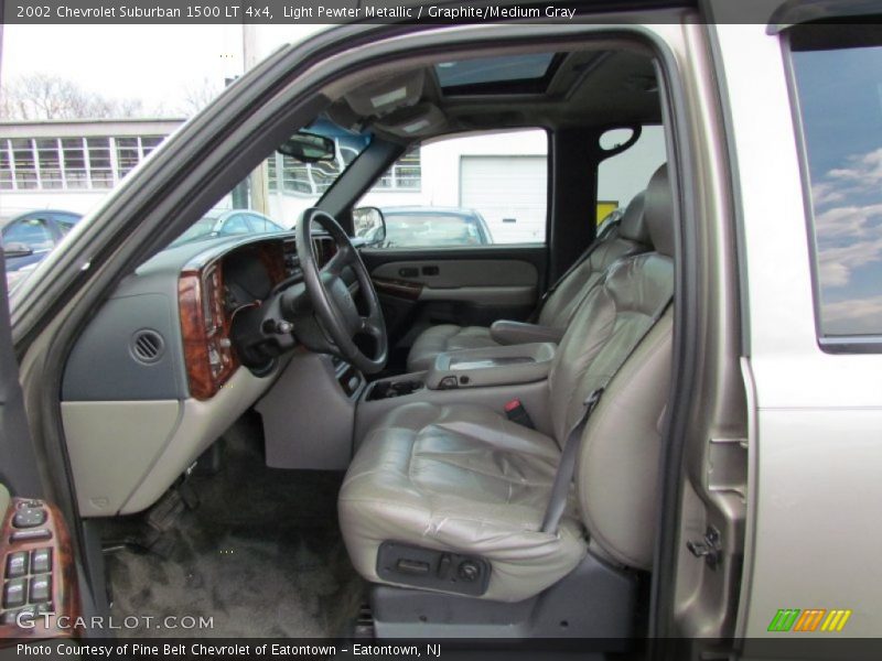 Light Pewter Metallic / Graphite/Medium Gray 2002 Chevrolet Suburban 1500 LT 4x4
