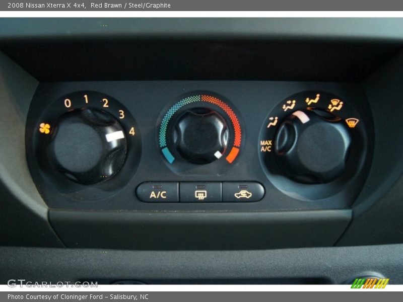 Controls of 2008 Xterra X 4x4