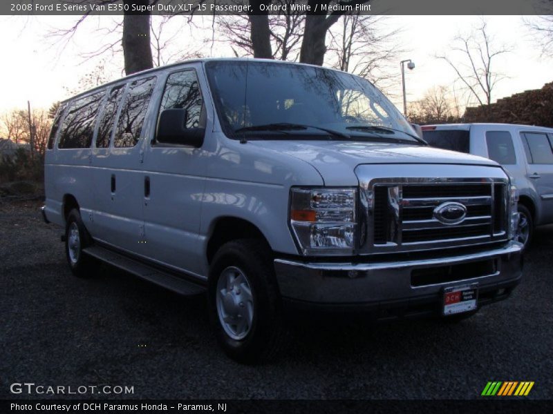 Oxford White / Medium Flint 2008 Ford E Series Van E350 Super Duty XLT 15 Passenger