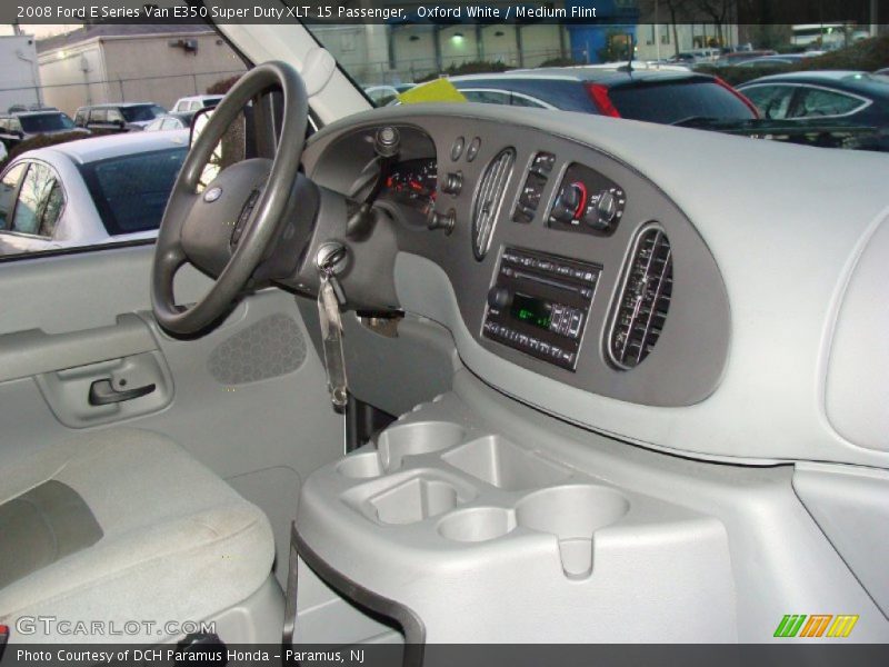 Oxford White / Medium Flint 2008 Ford E Series Van E350 Super Duty XLT 15 Passenger