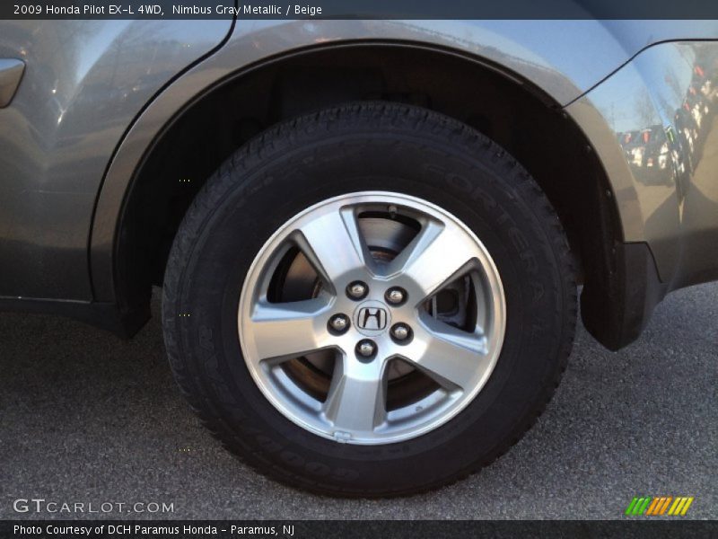 Nimbus Gray Metallic / Beige 2009 Honda Pilot EX-L 4WD