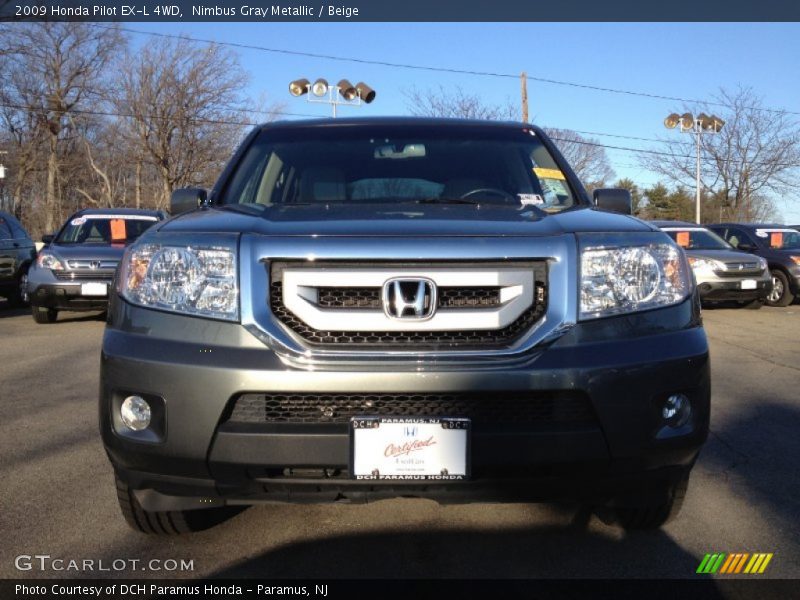 Nimbus Gray Metallic / Beige 2009 Honda Pilot EX-L 4WD