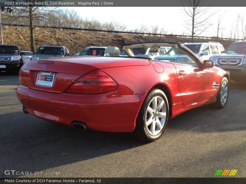 Magma Red / Stone 2003 Mercedes-Benz SL 500 Roadster