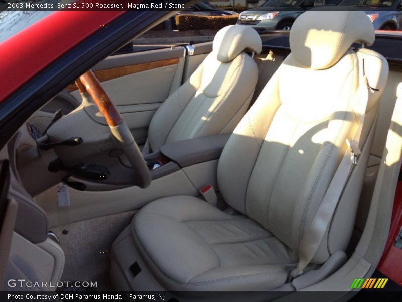 Magma Red / Stone 2003 Mercedes-Benz SL 500 Roadster