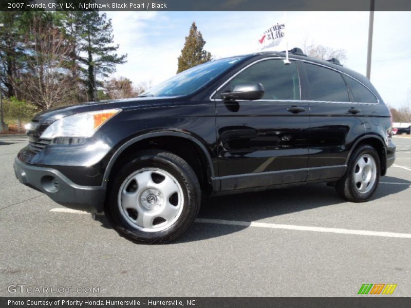 Nighthawk Black Pearl / Black 2007 Honda CR-V LX