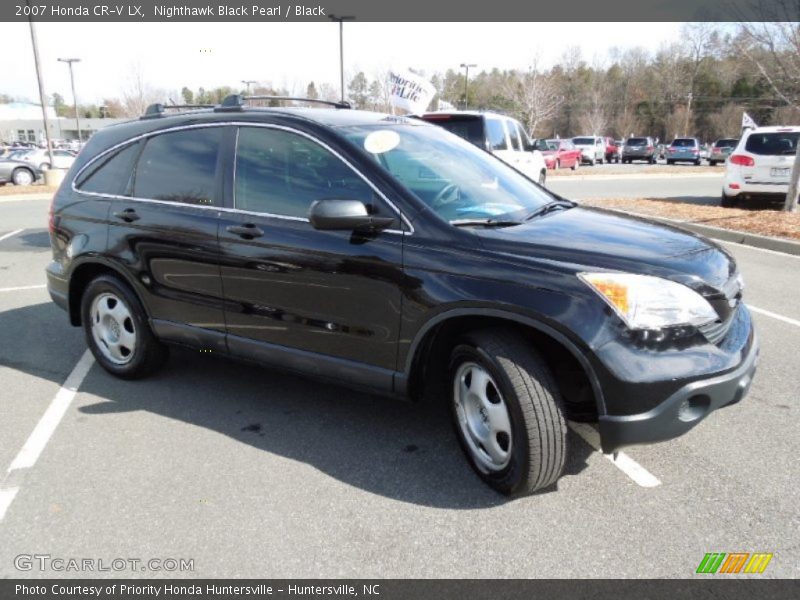 Nighthawk Black Pearl / Black 2007 Honda CR-V LX