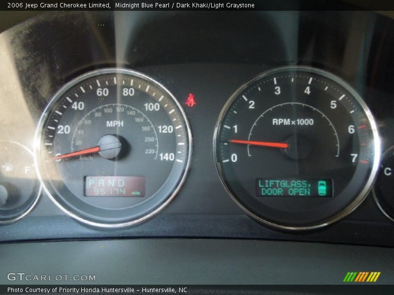 Midnight Blue Pearl / Dark Khaki/Light Graystone 2006 Jeep Grand Cherokee Limited