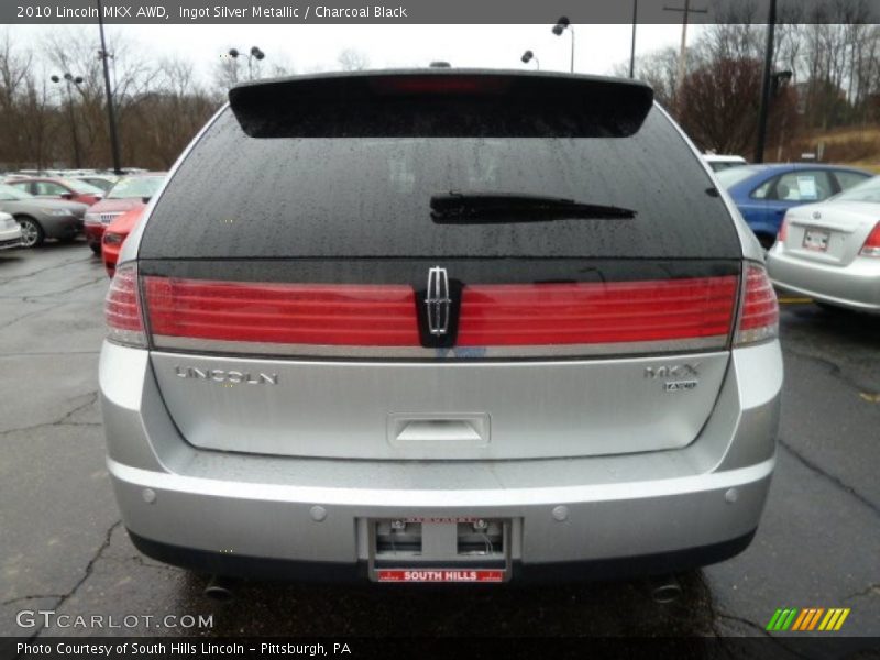 Ingot Silver Metallic / Charcoal Black 2010 Lincoln MKX AWD