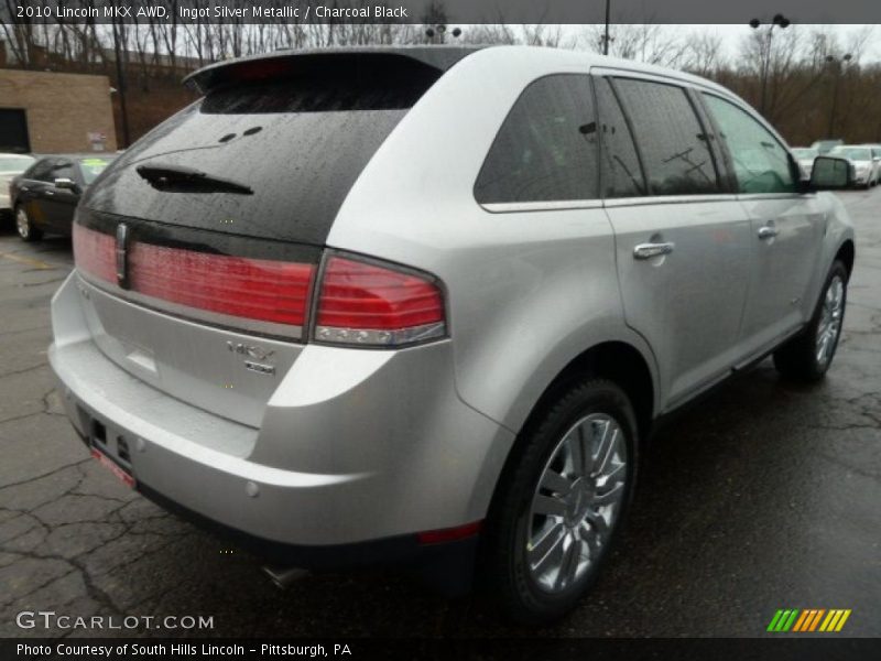 Ingot Silver Metallic / Charcoal Black 2010 Lincoln MKX AWD