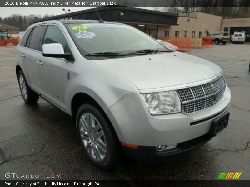 Ingot Silver Metallic / Charcoal Black 2010 Lincoln MKX AWD
