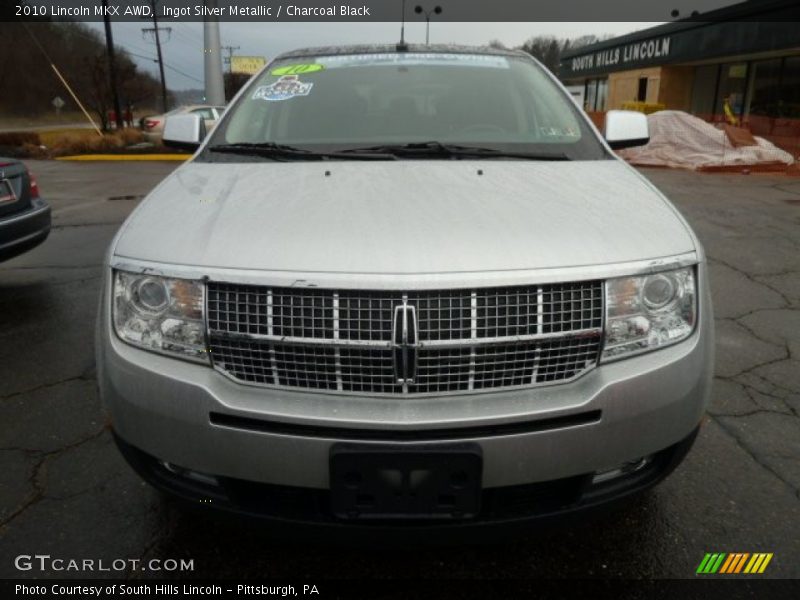 Ingot Silver Metallic / Charcoal Black 2010 Lincoln MKX AWD