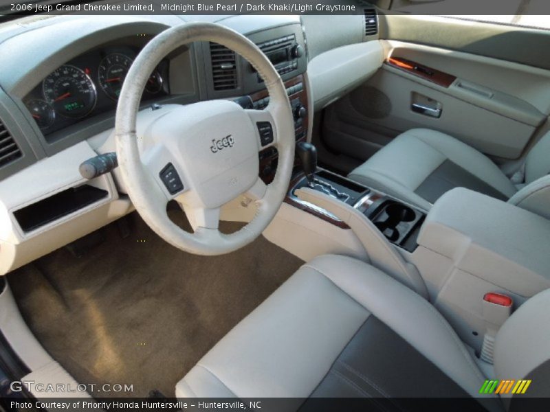 Midnight Blue Pearl / Dark Khaki/Light Graystone 2006 Jeep Grand Cherokee Limited