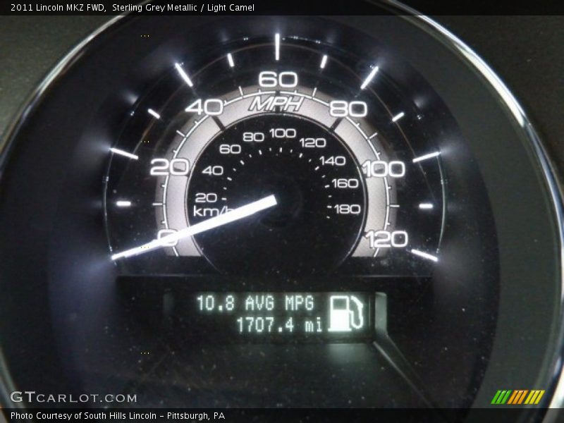 Sterling Grey Metallic / Light Camel 2011 Lincoln MKZ FWD
