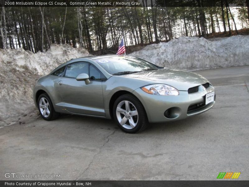 Optimist Green Metallic / Medium Gray 2008 Mitsubishi Eclipse GS Coupe