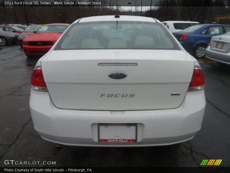White Suede / Medium Stone 2011 Ford Focus SEL Sedan