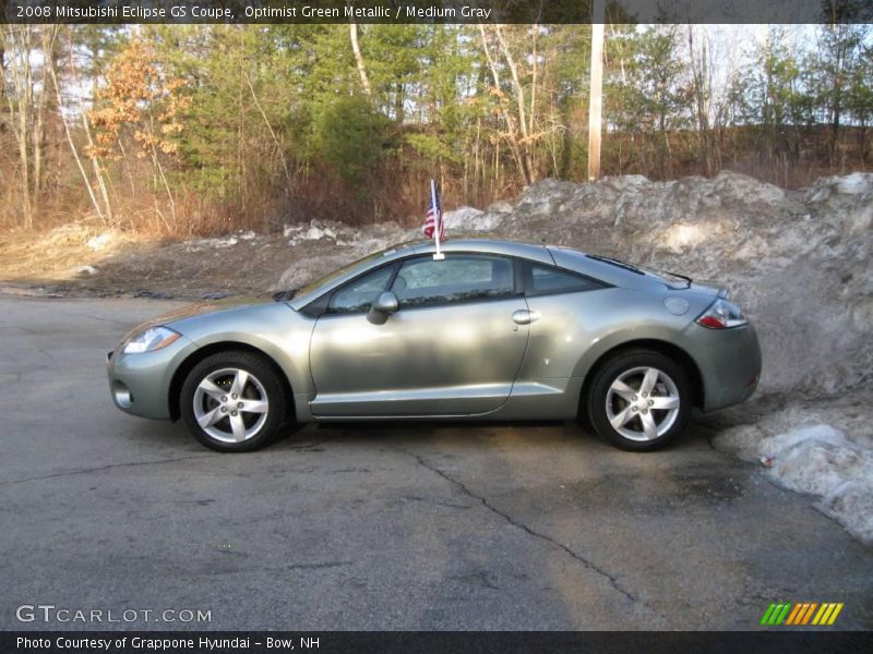 Optimist Green Metallic / Medium Gray 2008 Mitsubishi Eclipse GS Coupe