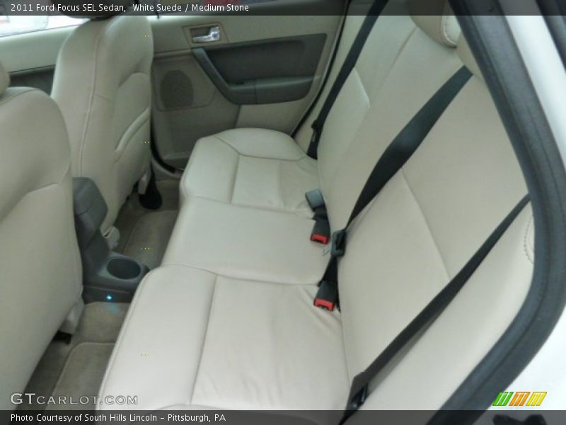 White Suede / Medium Stone 2011 Ford Focus SEL Sedan