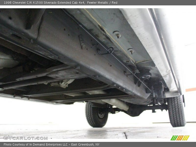 Pewter Metallic / Red 1998 Chevrolet C/K K1500 Silverado Extended Cab 4x4