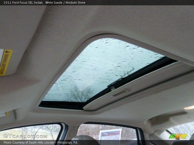 White Suede / Medium Stone 2011 Ford Focus SEL Sedan