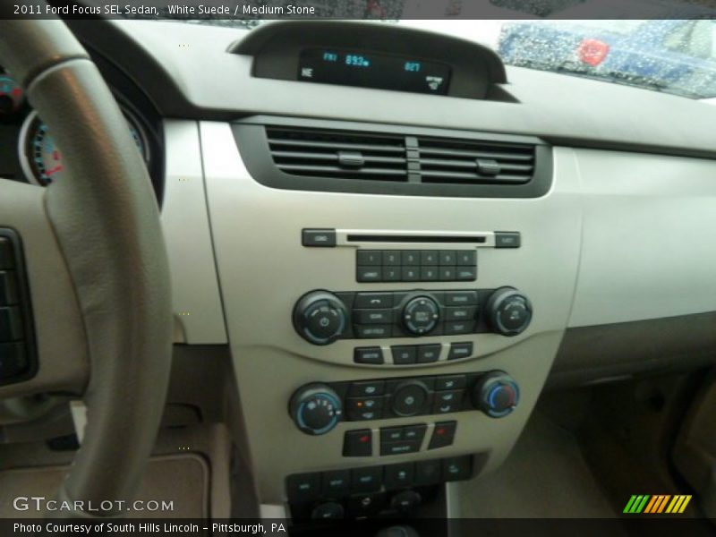 White Suede / Medium Stone 2011 Ford Focus SEL Sedan