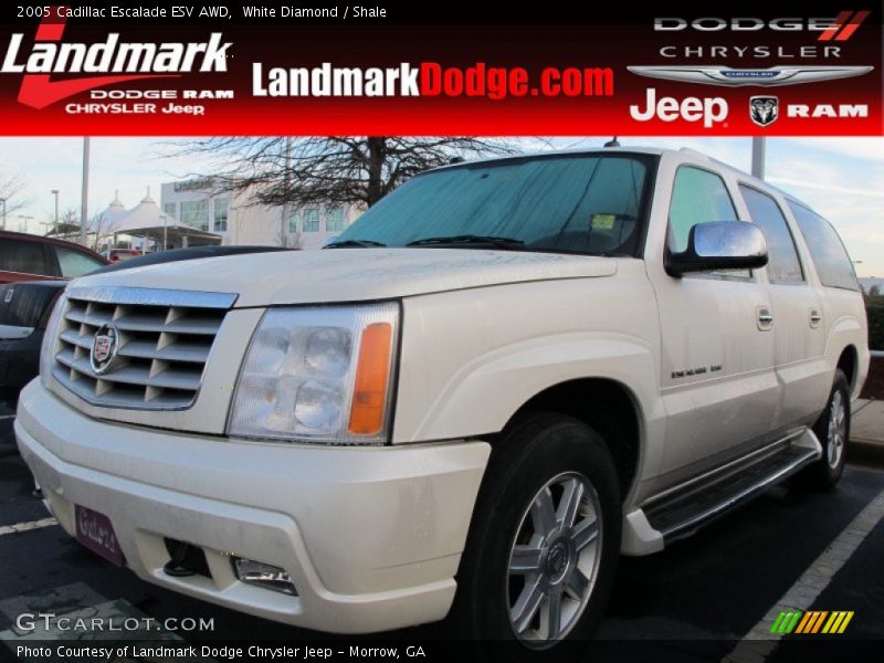 White Diamond / Shale 2005 Cadillac Escalade ESV AWD