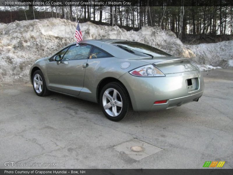 Optimist Green Metallic / Medium Gray 2008 Mitsubishi Eclipse GS Coupe