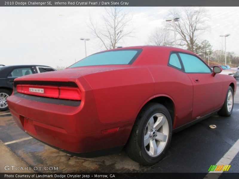 Inferno Red Crystal Pearl / Dark Slate Gray 2010 Dodge Challenger SE