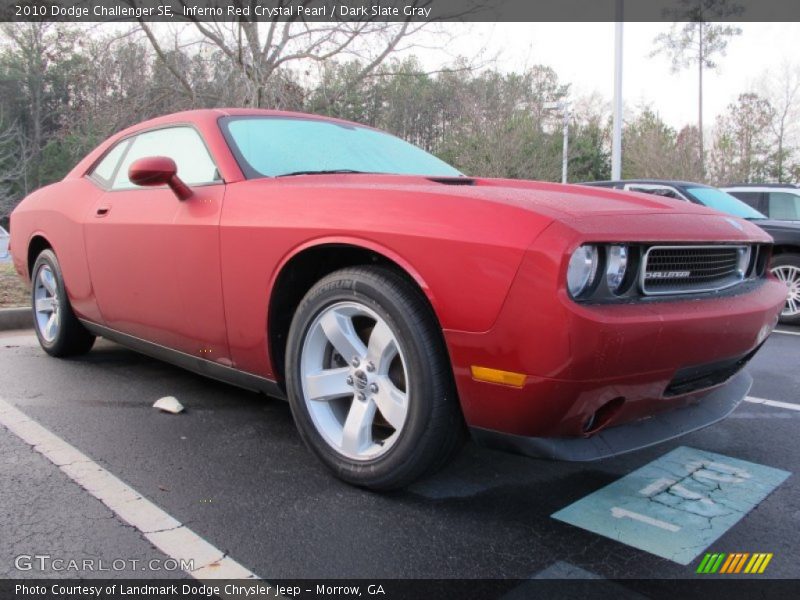 Inferno Red Crystal Pearl / Dark Slate Gray 2010 Dodge Challenger SE