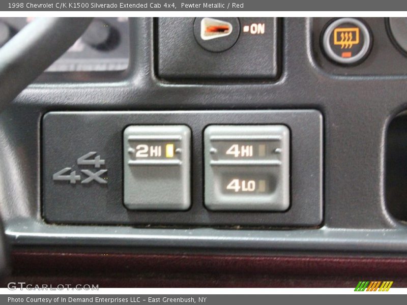 Controls of 1998 C/K K1500 Silverado Extended Cab 4x4