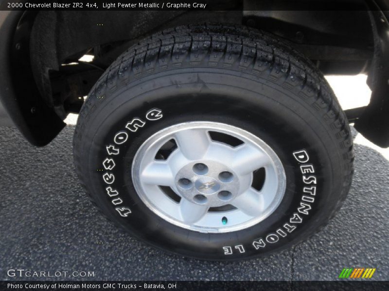 Light Pewter Metallic / Graphite Gray 2000 Chevrolet Blazer ZR2 4x4
